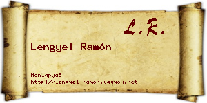 Lengyel Ramón névjegykártya